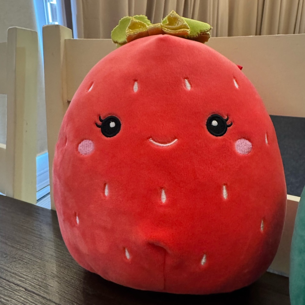 Squishmallows Plush strawberry and avocado